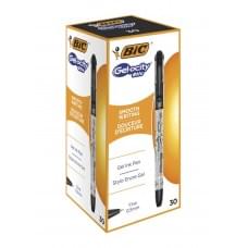 Набір гелевих ручок bic gelocity stic черный (30 шт)