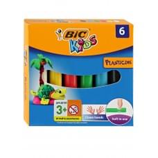 Пластилін bic kids plastelina (6 кольорів)