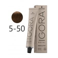 Фарба для волосся Schwarzkopf Professional Igora Royal Absolutes 5-50 Світло-коричневий натуральний золотистий 60 мл