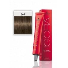 Крем-фарба для волосся Schwarzkopf Igora Royal 6-4 Темно-русявий бежевий 60 мл