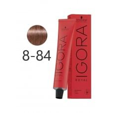 Крем-фарба для волосся Schwarzkopf Igora Royal 8-84 Світлий русявий червоний бежево-фіолетовий 60 мл