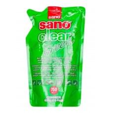 Засіб для миття скла Sano Clear Green 750 мл (запасний блок)