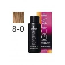 Фарба для волосся Schwarzkopf igora Vibrance безаміачна 8-0 Світло-русявий 60 мл