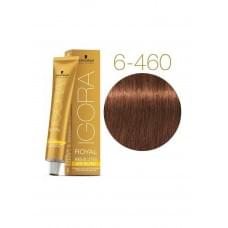 Крем-фарба для сивого волосся Schwarzkopf Professional Igora Royal Absolutes 6-460 темно-русявий бежевий шоколадний 60 мл