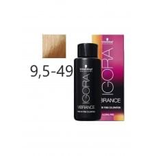 Фарба для волосся Schwarzkopf igora Vibrance безаміачна 9,5-49 Світлий блондин пастельний перламутровий 60 мл