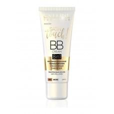 Багатофункціональний тональний крем Eveline Satin Touch Bb Cream 8 В 1 №002 Beige зі зволожуючою сироваткою 30 мл