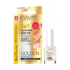 Комплексна регенерація Eveline Nail Therapy Professional Здорові нігті Golden Shine 8-1 12 мл