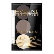 Набір для брів Eveline All in One Professional №01 Темно-коричневий 28.8 г