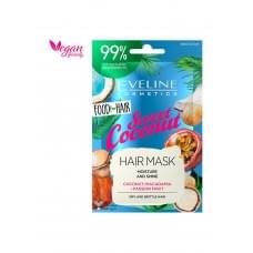 Маска Eveline Food for Hair Sweet Coconut Зволоження та блиск 20 мл