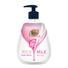 Рідке мило Teo Rich Milk Soft Care з дозатором 400 мл