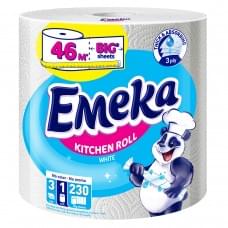 Паперові рушники EMEKA WHITE JUMBO 3 шари 1 шт