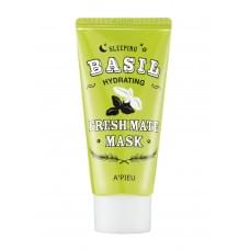 Нічна зволожуюча маска Apieu Fresh Mate Basil Mask з екстрактом базиліка, 50 мл