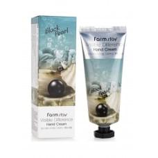 Крем для рук Farmstay Visible Difference Hand Cream Black Pearl з екстрактом чорних перлів 100 мл