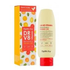 Пілінг гель FarmStay DR-V8 Vitamin Brightening Peeling Gel з вітамінним комплексом 150 мл