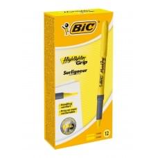 Набір жовтих маркерів BIC Highlighter Grip 12 шт Жовтих