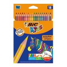 Олівці кольорові BIC Evolution Stripes 18 кольорів
