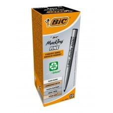 Набір перманентних маркерів BIC Marking Fine ECO 1.1 мм 12 шт Чорних