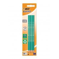 Набір олівців чорнографітних шестикутних BIC Evolution HB Зелений 4 шт