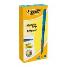 Набір текстових маркерів BIC Highlighter Grip Синіх 12 шт