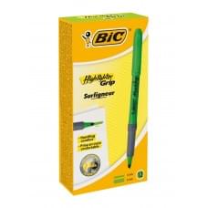 Набір текстових маркерів BIC Highlighter Grip Зелених 12 шт