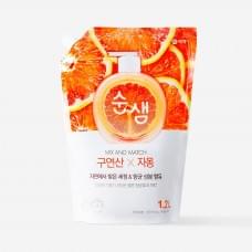 Засіб для миття посуду Aekyung Soonsaem Citric Acid Grapefruit Запаска 1.2 л 