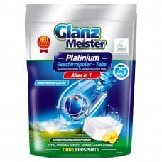 Таблетки Glanz Meister Platinum для миття посуду в посудомийних машинах 16 г х 25 шт