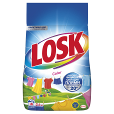 Пральний порошок Losk Color Автомат 16 циклів прання 2.4 кг