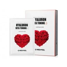 Тонізуюча пептидна маска MEDI-PEEL Hyaluron Vita Toning Ampoule Mask для обличчя 10 шт