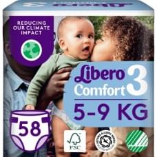 Підгузки Libero Comfort 5-9 кг Розмір 3 58 шт