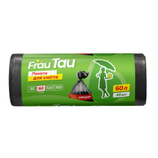 Пакети для сміття ТМ Frau Tau 60 л 40 шт. HDPE