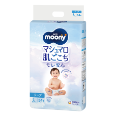 Підгузки moony baby diapers l (9-14 кг) (54 шт)