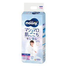 Підгузки-Трусики moony для дівчаток xxl 13-28 кг 26 шт