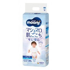 Підгузки-Трусики moony для хлопчиків xl 12-22 кг 38 шт