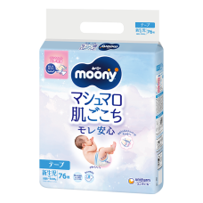 Дитячі підгузки moony nb 0-5 кг (76 шт) 