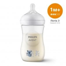 Пляшечка для годування Philips AVENT Natural Середній потік Коала 260 мл SCY903/67