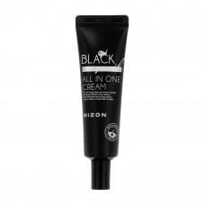 Крем для обличчя mizon black snail all in one cream з фільтратом слизу чорного равлика, 35 мл