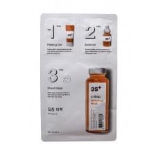 Маска для обличчя 3-крокова освітлювальна Missha 3-Step Whitening Mask, 1.5 г + 25 г + 1.5 г
