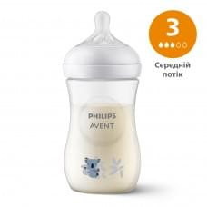 Пляшечка для годування Philips AVENT Natural Середній потік Коала 260 мл SCY903/67