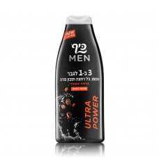 Шампунь-гель для душу Keff Ultra Power 3 в 1 для душу, волосся та обличчя чоловічий 700 мл