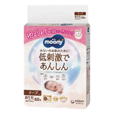 Підгузки дитячі Moony Natural NB 0-5 кг 60 шт 