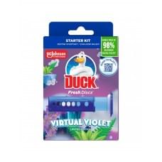 Туалетний блок Duck Диски чистоти Virtual Violet в дозаторі 36 мл