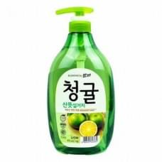 Засіб для миття посуду овочів і фруктів Lion Зелений Танжерин Chamgreen Green Tangerine 970 мл