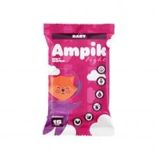 Вологі серветки Ampik Light дитячі 15 шт Рожеві