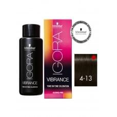 Фарба для волосся Schwarzkopf Prof. Igora Vibrance Alcohol-Free 4-13 Середньо-коричневий сандре 60 мл