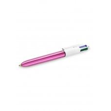 Кулькова ручка BIC 4 Colours Shine Pink 1 мм 