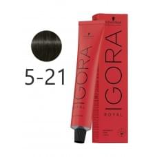 Фарба для волосся Schwarzkopf Professional Igora Royal 5-21 Світло-коричневий ясен попелястий 60 мл