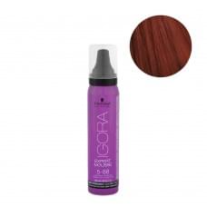 Тонуючий мус для волосся schwarzkopf professional igora expert mousse 5-88 світло-коричневий червоний екстра, 100 мл