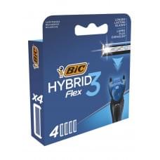 Змінні картриджі для гоління (леза) чоловічі BIC Flex Hybrid 3 (4 шт)