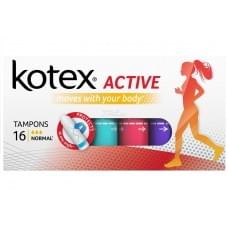 Гігієнічні тампони коtex active normal, 16 шт