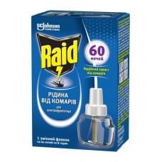 Рідина від комарів для електрофумігаторів Raid 60 ночей